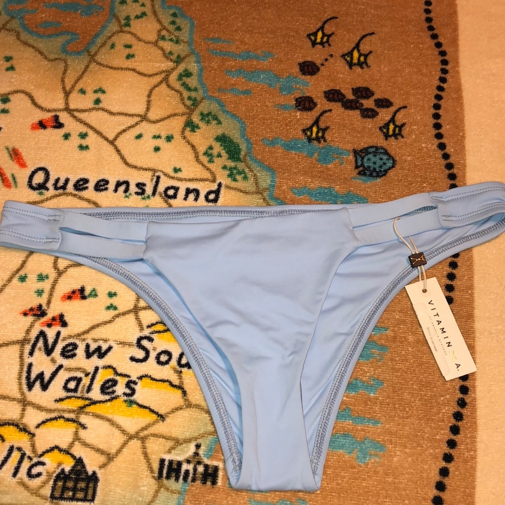 NWT VITAMIN A Hipster Bikini Bottom In Cielo